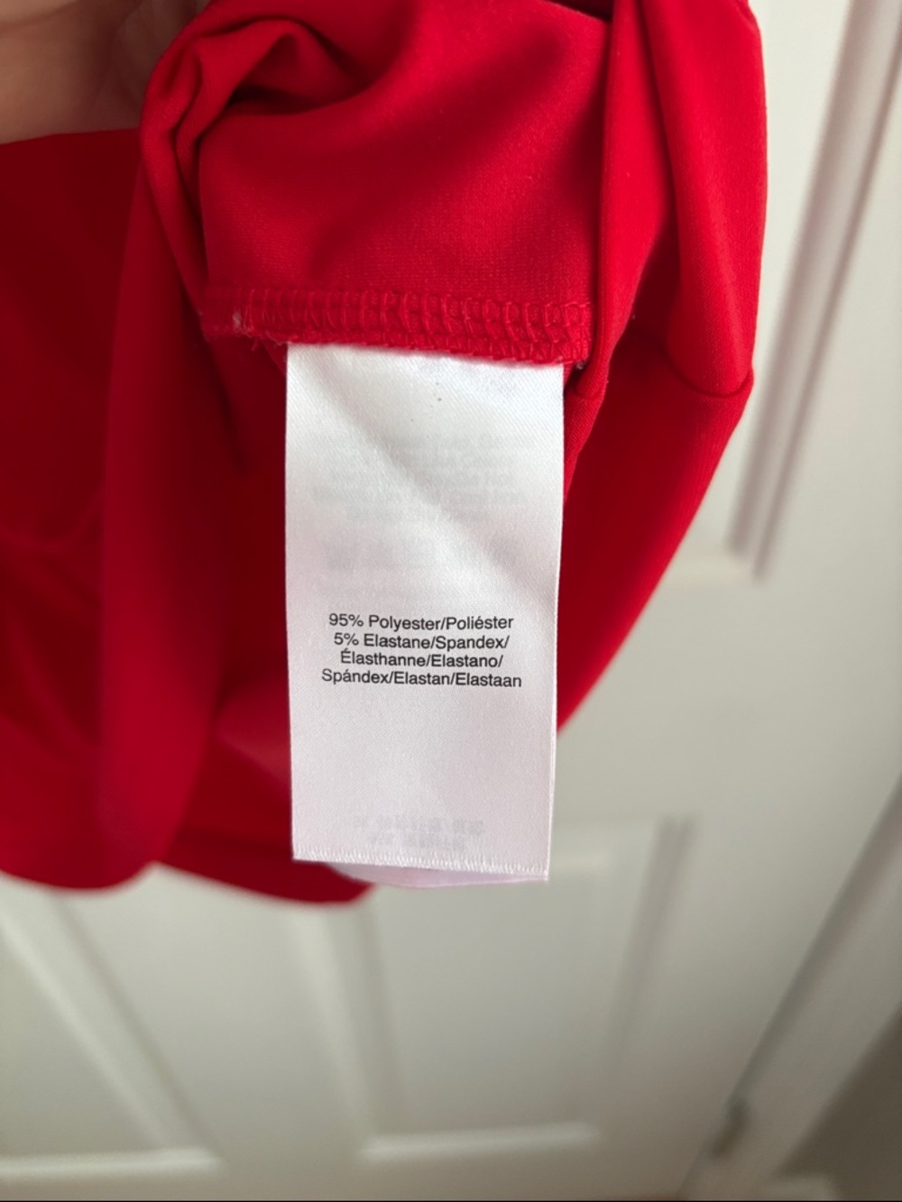 DKNY Red Sleeveless Pleat-Front Tank with Button Detail - Picture 3 of 5